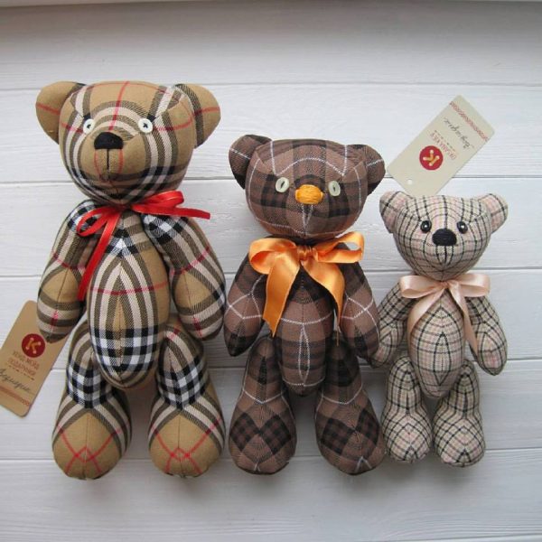 Купить Мишку игрушку. Мишка Теди в клетку