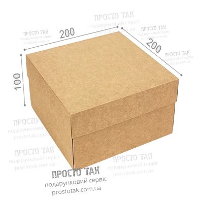 Коробка крафт 20X20X10cm