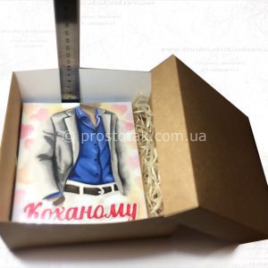 Падарунок шоколад КОХАНОМУ в крафт коробці