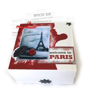 Коробка PARIS 20x20x10см для подарочного набора