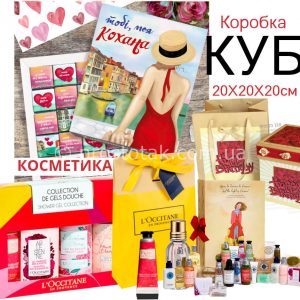 Подарочный набор на день рождение шоколад и косметика