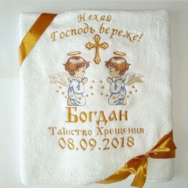 Полотенця махрові з вишивкою