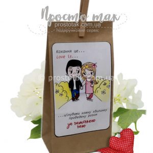 Подарок на день влюбленных чай Love is...