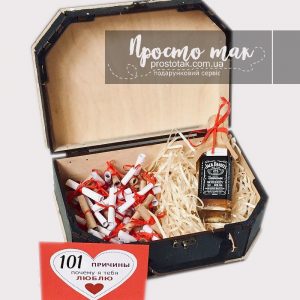 "101 причина чому я тебе люблю" + віскі Jack Daniel's 0,05л