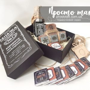 Набор “Заначка”+виски, камни для виски и шоколад