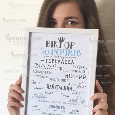 Постер, грамота, вітальний лист. Готуємо з вашими текстами.