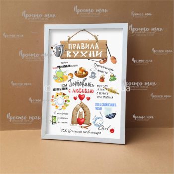 Постер «Правила кухни» на русском языке