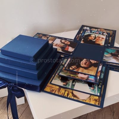 Куб memory box с фотографиями на 4 разворота