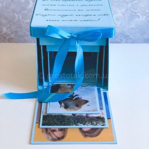 Куб memory box с фотографиями на 3 разворота