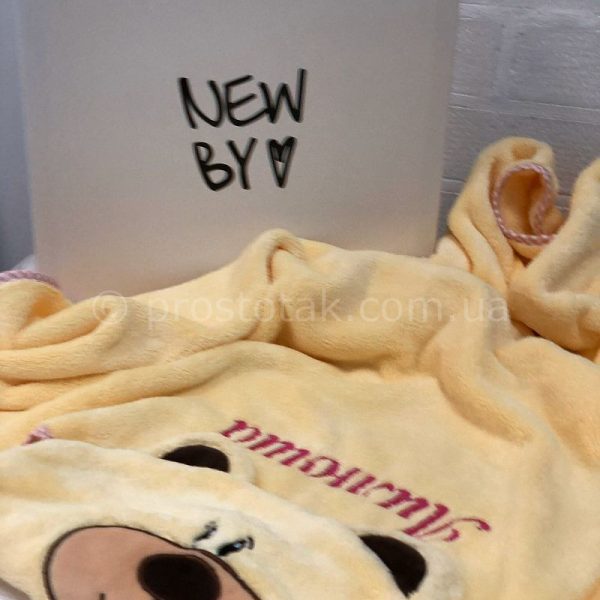 Именное детское полотенце с капюшоном