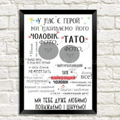 Постер с фотографиями