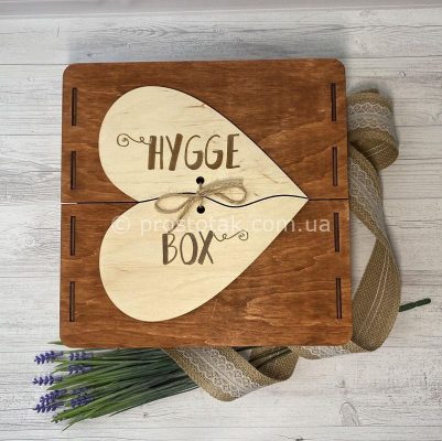 Коробка чемодан из дерева Hygge box