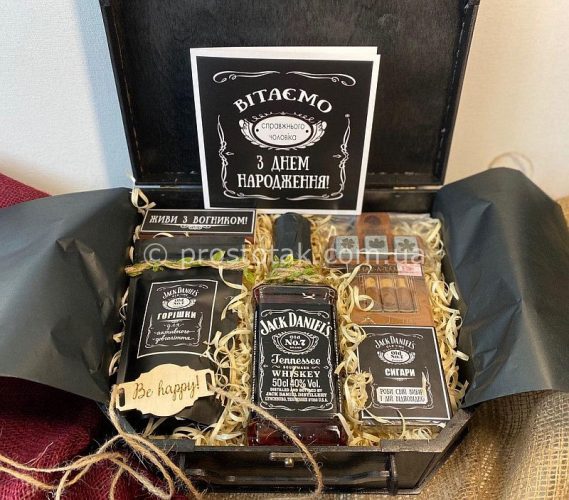 Подарок с виски Jack Daniels купить в Киеве