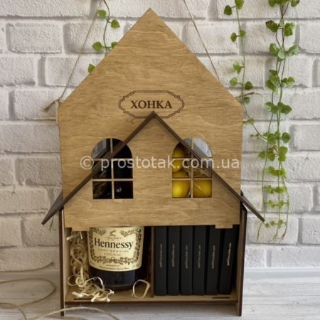 Подарунки чоловікам із алкоголем в дерев'яних коробках