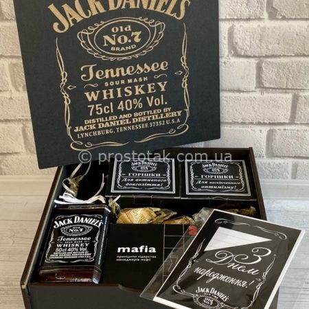 Наборы с алкоголем "Jack Daniel's" c шоколадом "Мафія"
