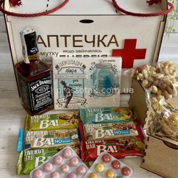 Подарунковий набір "Аптечка від стресів №4" «Шоколадні ліки» ⋆ “Просто так”