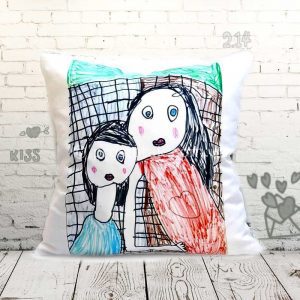 Печать на подушках детских рисунков