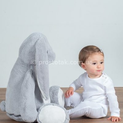 іграшка сірий висловухий кролик