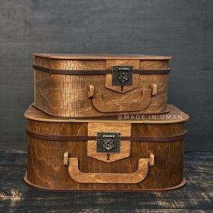 Коробка для подарунків чемодан “Lux” коричневий