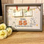 Подарунок на ювілей 55 років вітальний постер