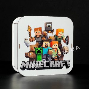 Коробка для подарунків в дизайні №1 “Minecraft”
