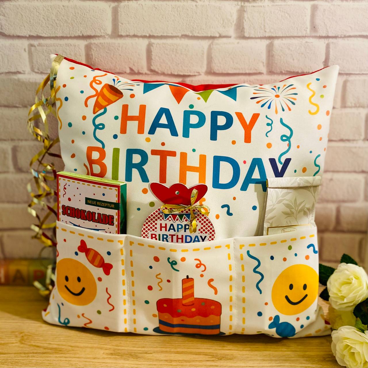 Подушка подарунок на День народження Подушка  happy-birthday