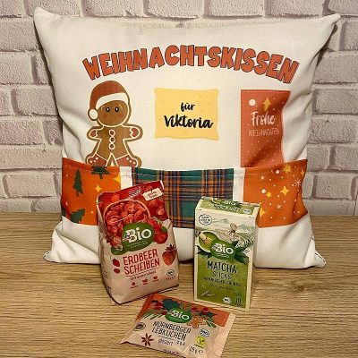 Іменна подушка із кишеням для сюрпризів