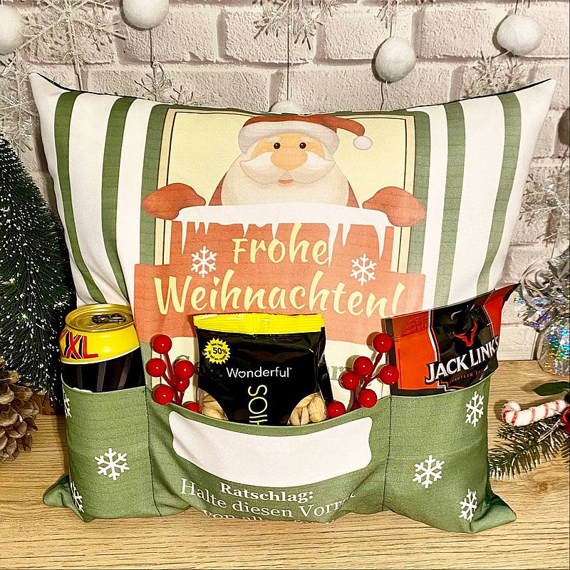 Декоративні подушки з кишенями Подарунок чоловікові на Різдво, Новий рік чи на свято Миколая