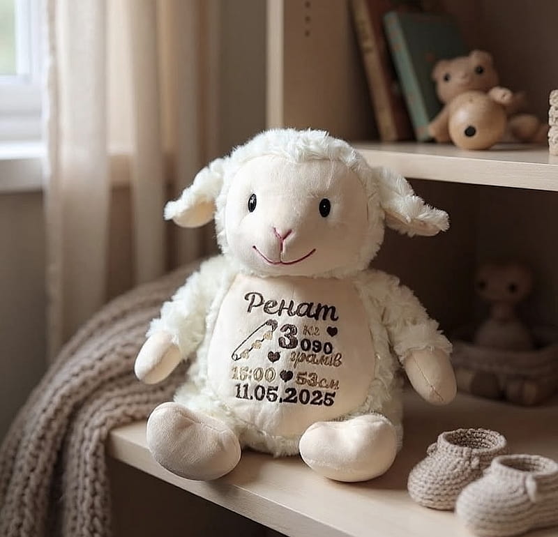 Вишивка на іграшках імен та метрик Вишивка на іграшках імен та метрик