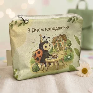 Комплект на день народження із принтом божої корівки (сонечко)