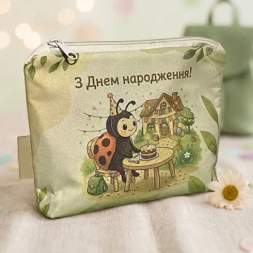 Комплект на день народження із принтом божої корівки (сонечко)